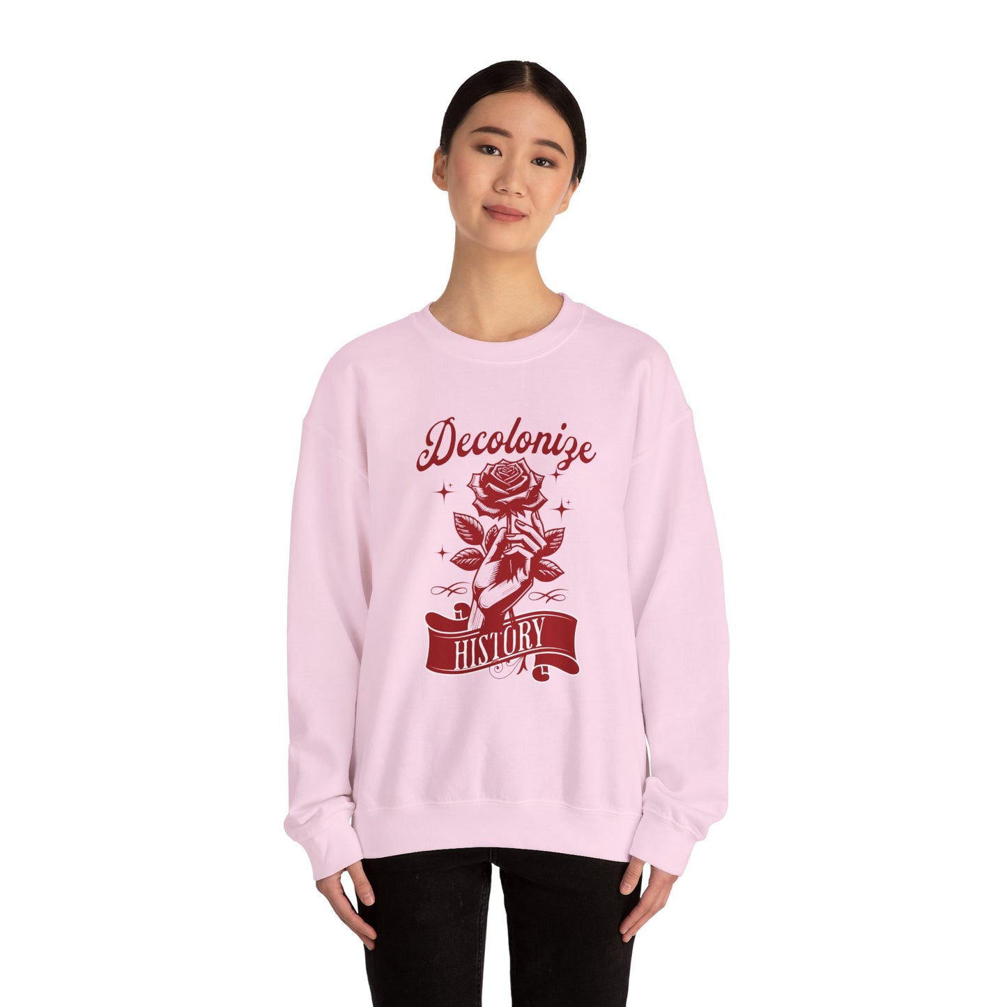 Decolonize History Sweatshirt - Unisex Heavy Blend Crewneck