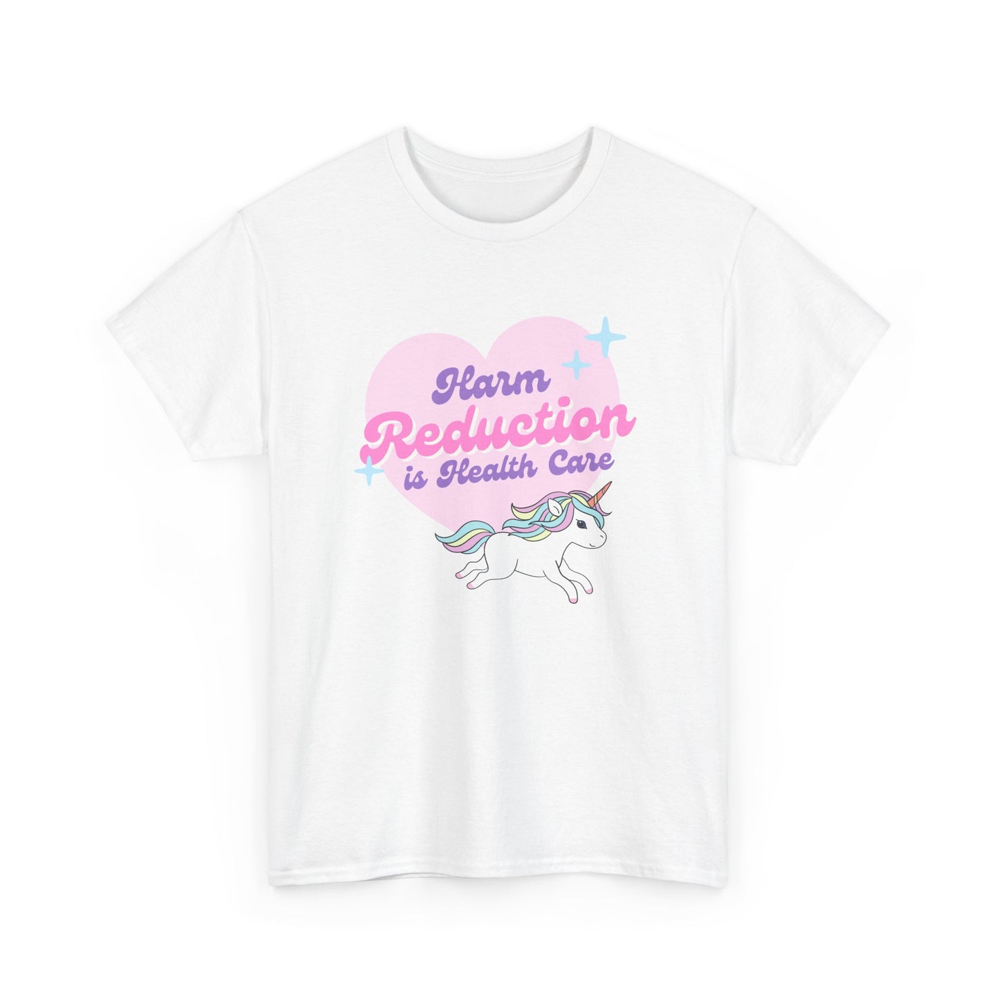 Harm Reduction is Healthcare Unicorn Recovery Unisex Heavy Cotton Tee