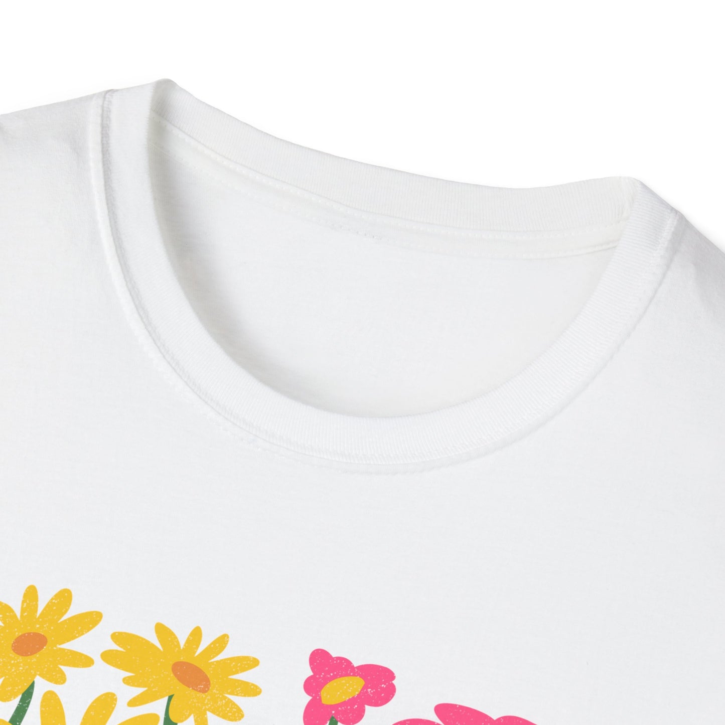 I Am Public Health Floral T-Shirt | Unisex Softstyle Tee for Health Advocates