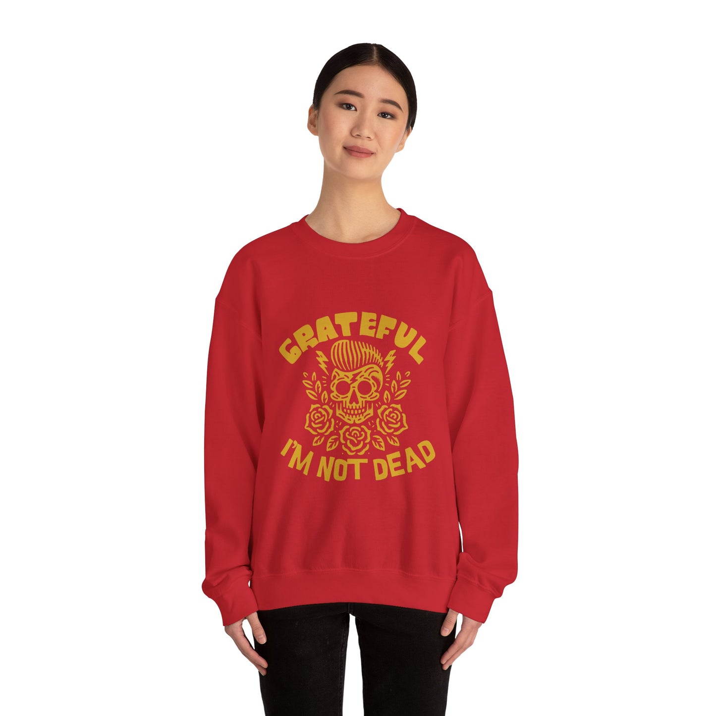 Grateful Not Dead Unisex Crewneck Sweatshirt - Casual Vintage Style