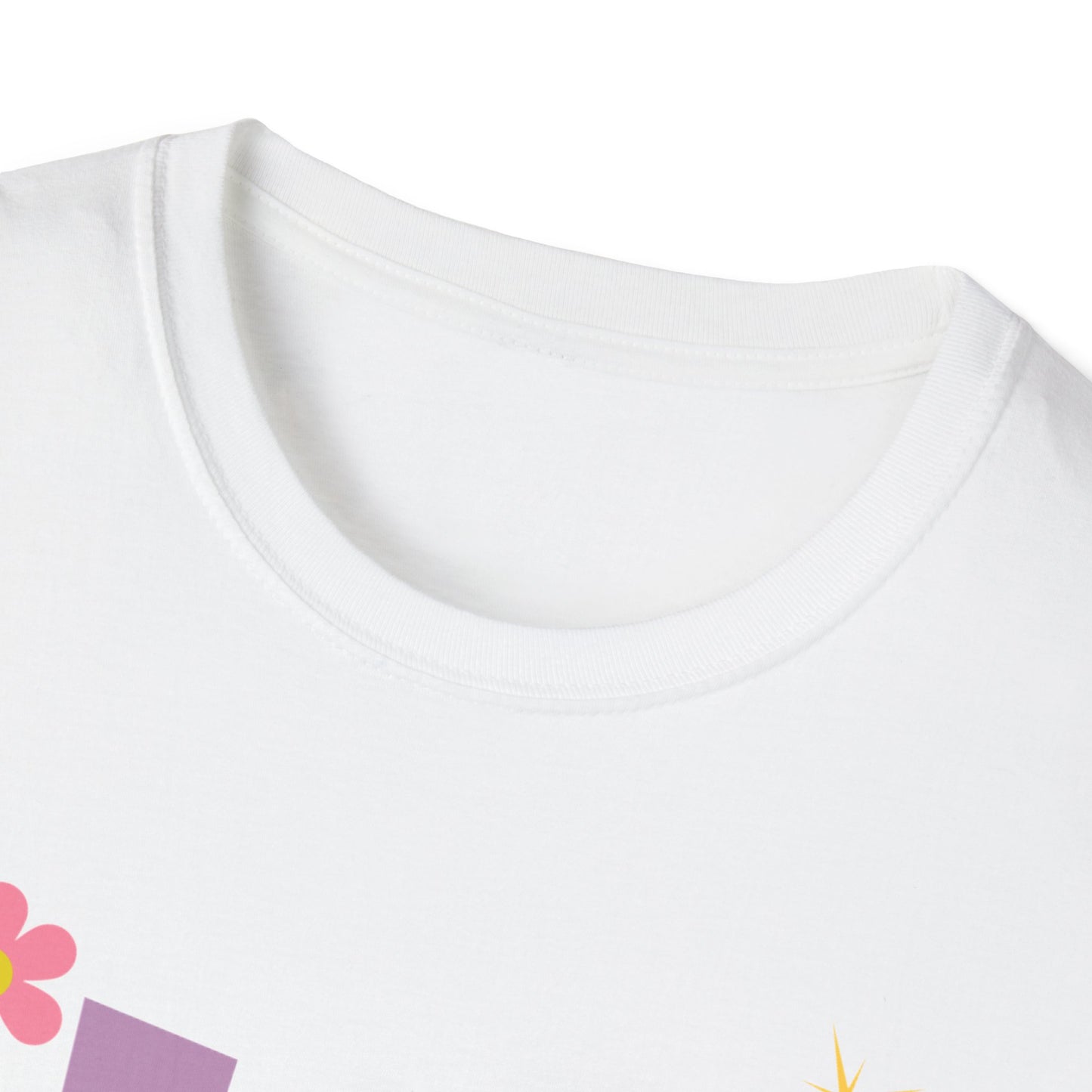 Colorful Sober Message Unisex Softstyle T-Shirt - Perfect for Recovery Celebrations