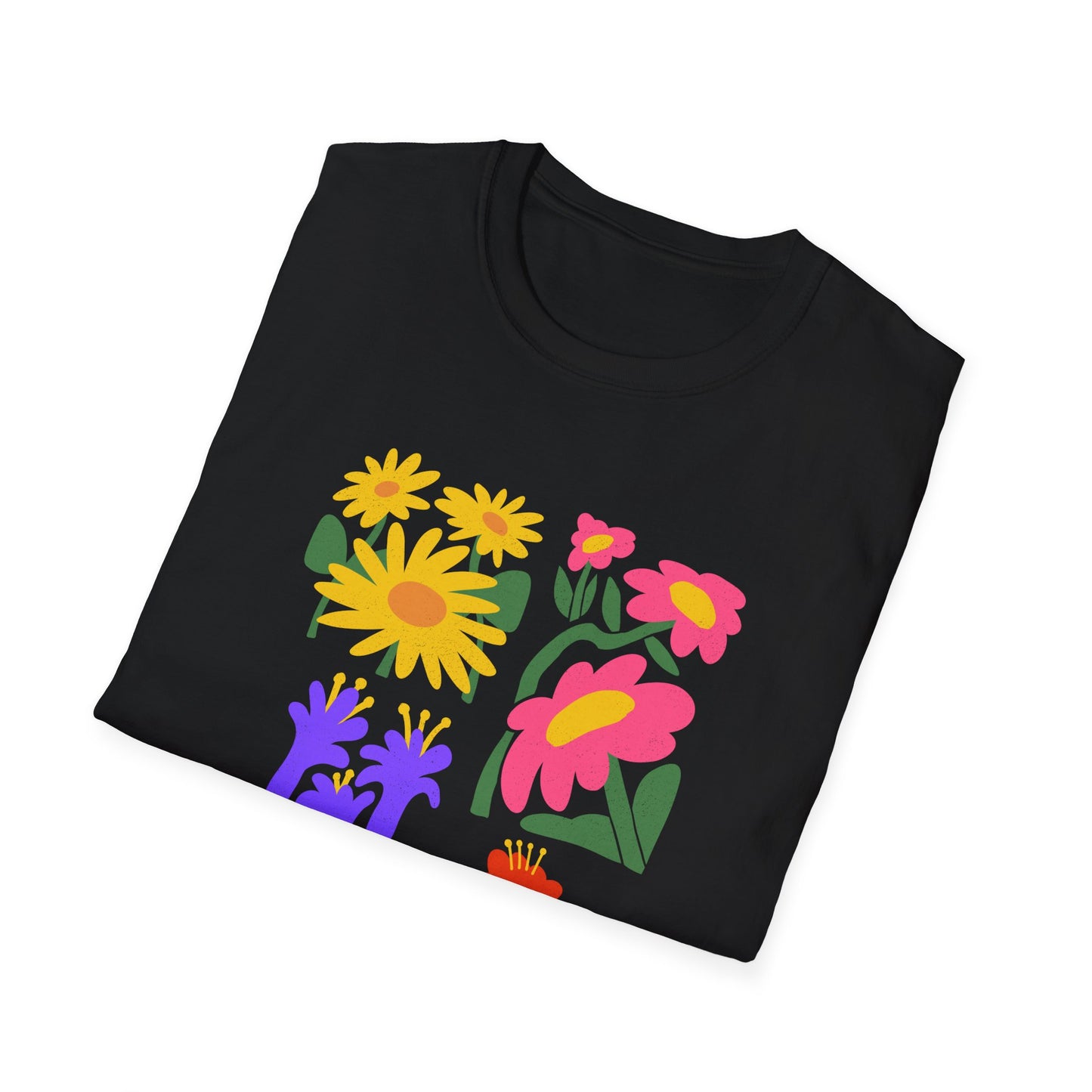 I Am Public Health Floral T-Shirt | Unisex Softstyle Tee for Health Advocates