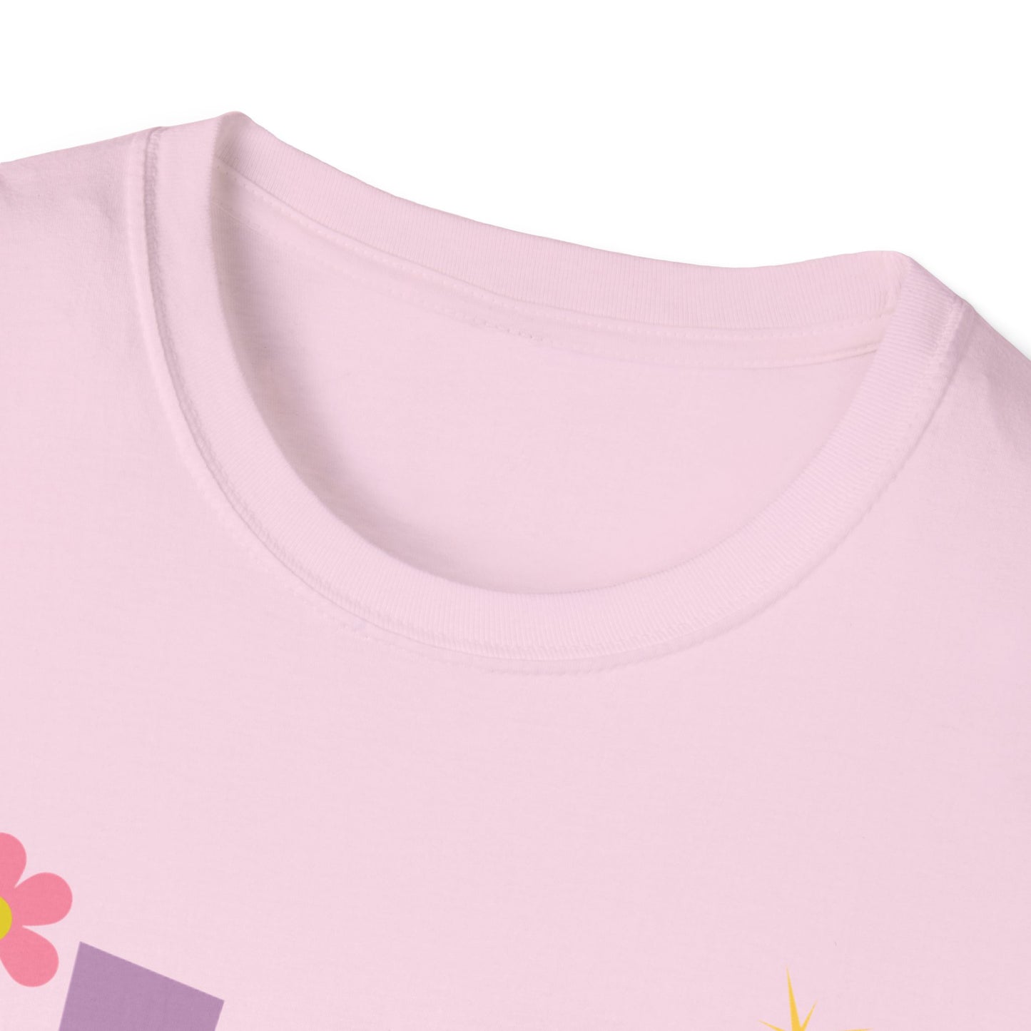 Colorful Sober Message Unisex Softstyle T-Shirt - Perfect for Recovery Celebrations