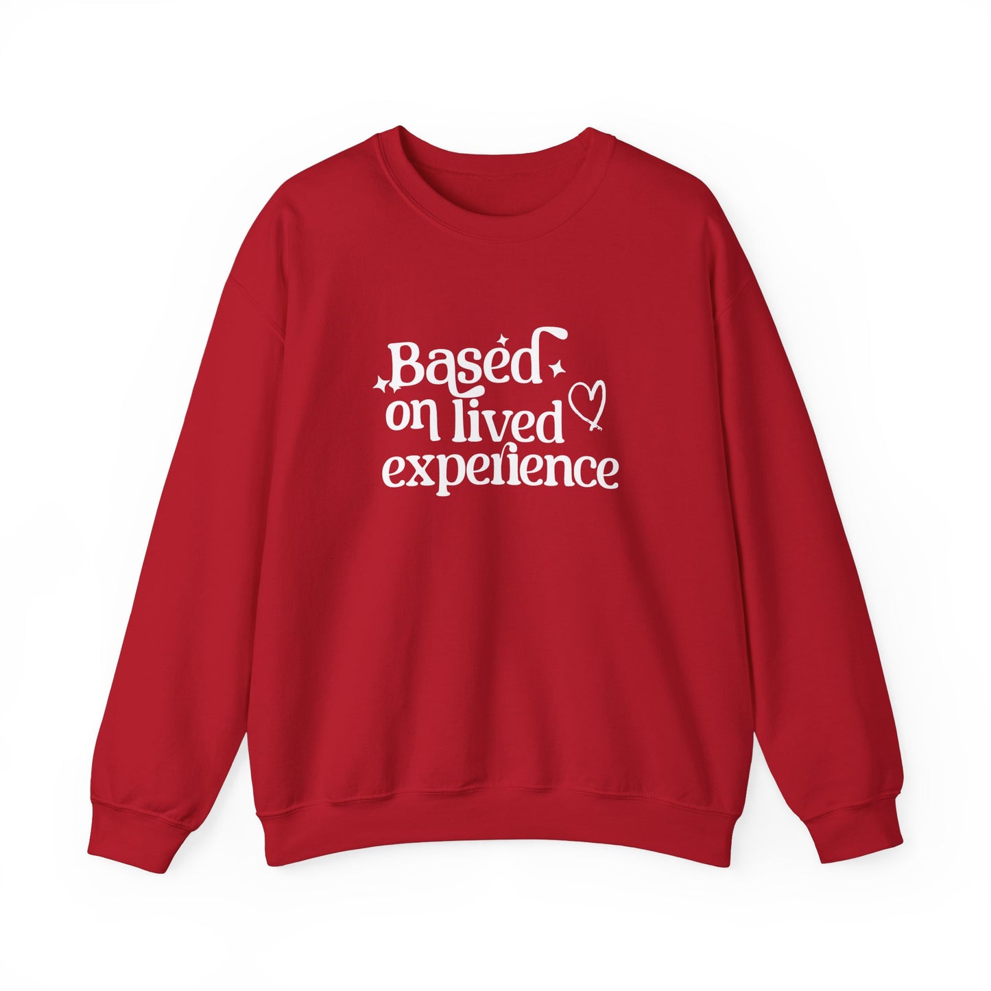 Based on Lived Experience Unisex Crewneck Sweatshirt
