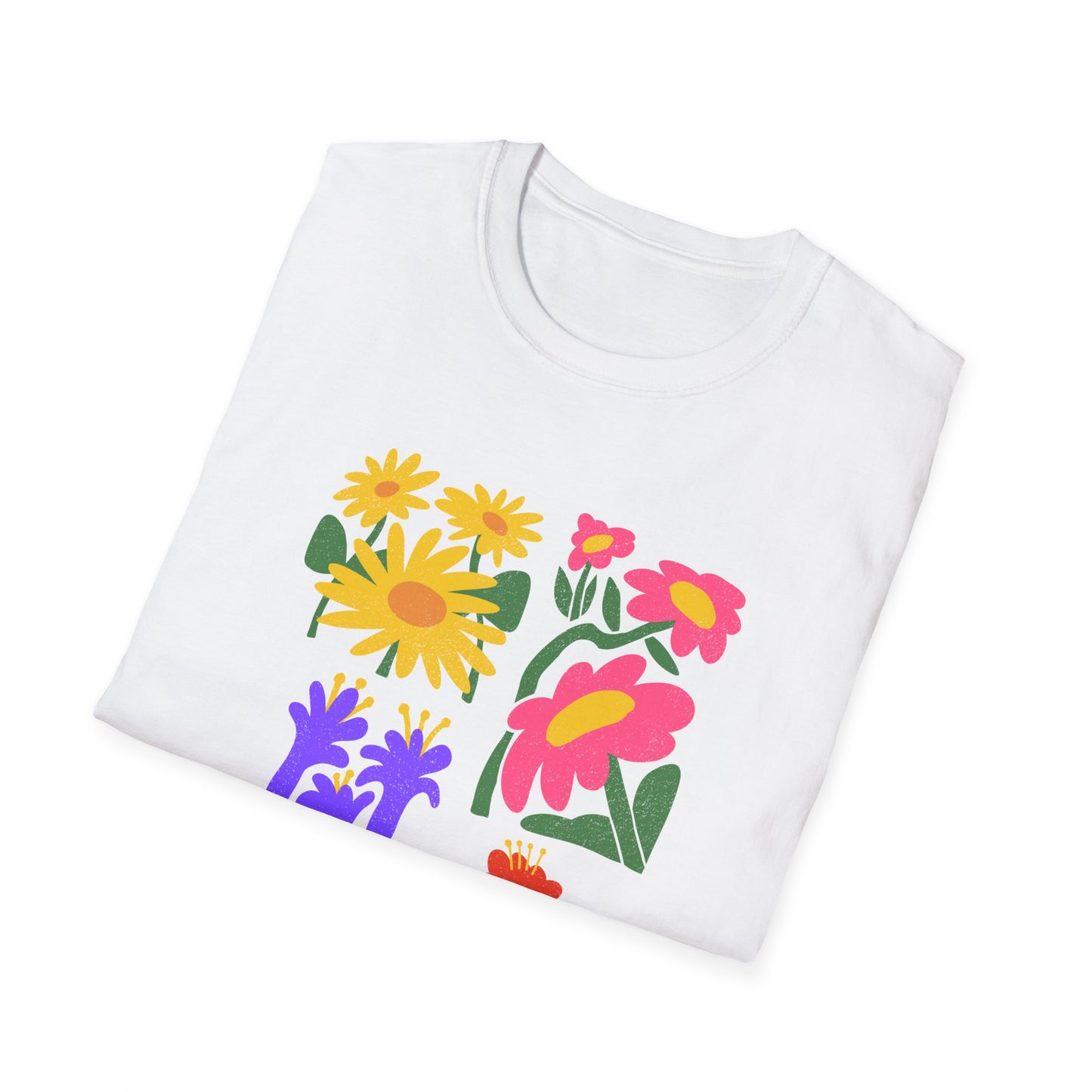 I Am Public Health Floral T-Shirt | Unisex Softstyle Tee for Health Advocates