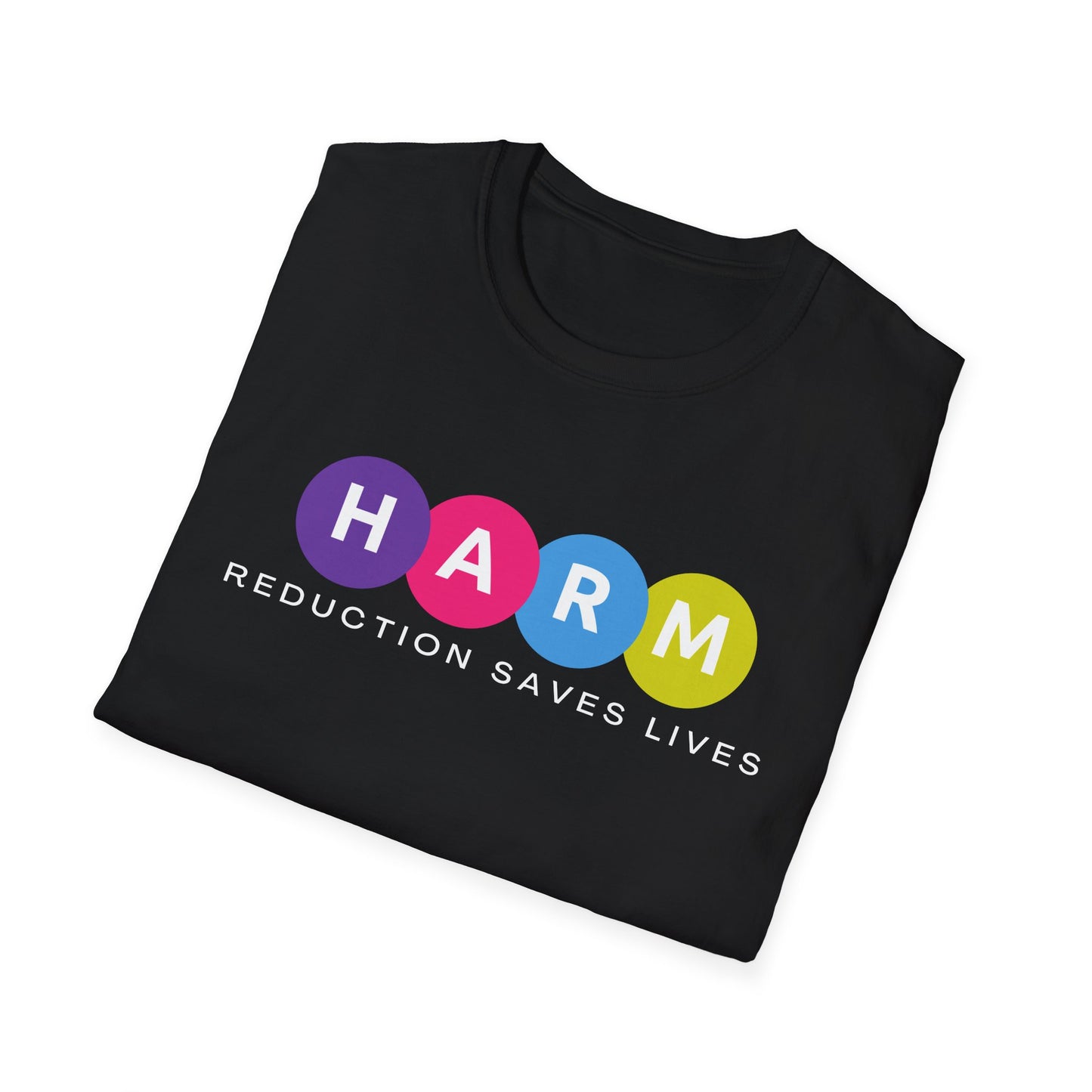 HARM Reduction Saves Lives Unisex Softstyle T-Shirt