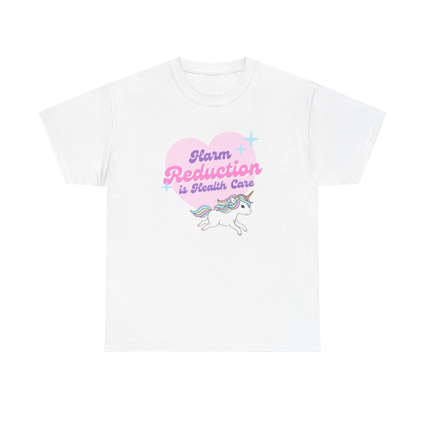 Harm Reduction is Healthcare Unicorn Recovery Unisex Heavy Cotton Tee