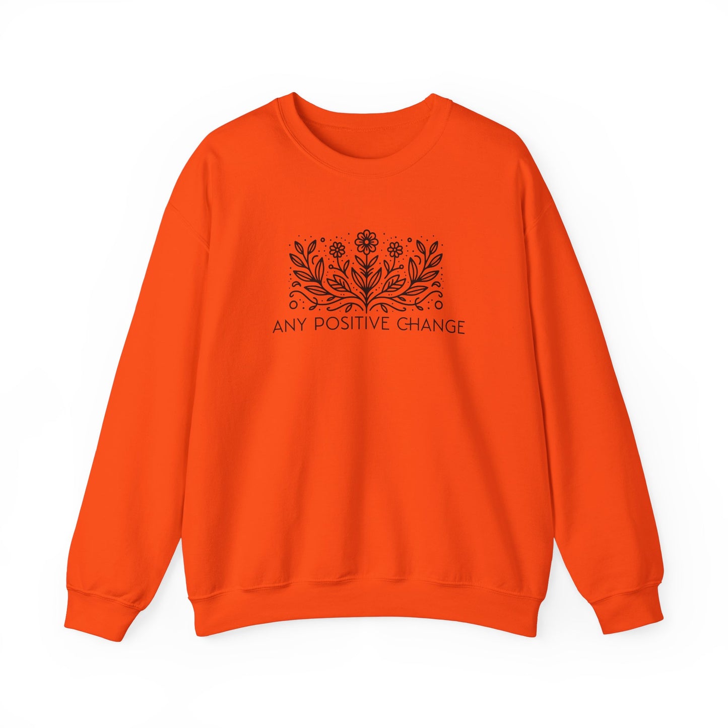 Inspirational Unisex Crewneck Sweatshirt - 'Any Positive Change'