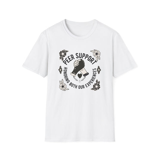 Peer Support Traditional Tattoo Unisex Softstyle T-Shirt