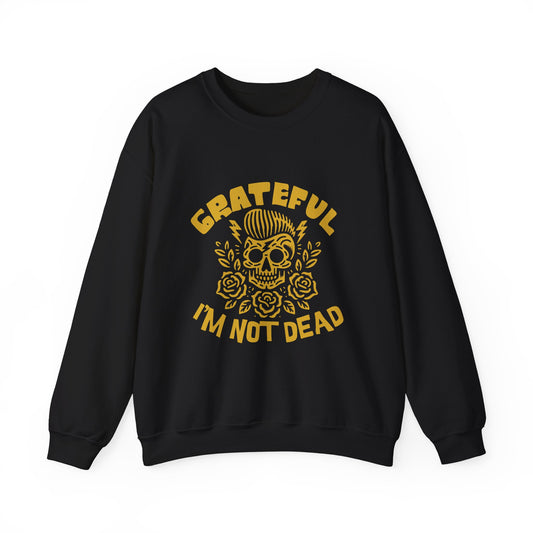 Grateful Not Dead Unisex Crewneck Sweatshirt - Casual Vintage Style