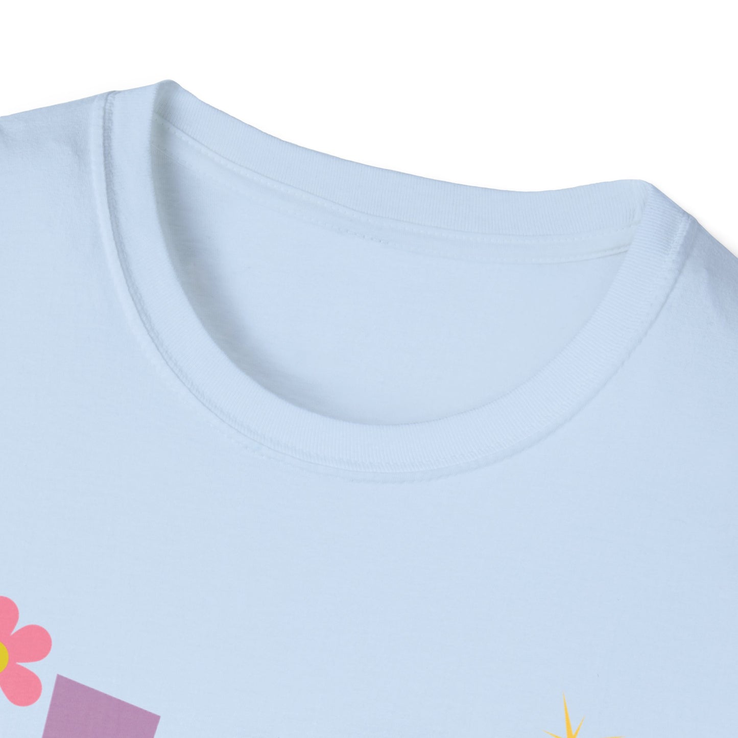 Colorful Sober Message Unisex Softstyle T-Shirt - Perfect for Recovery Celebrations