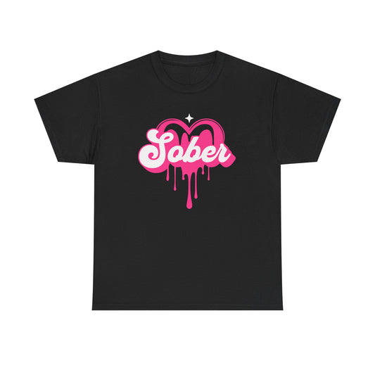 Sober Heart Unisex Heavy Cotton Tee