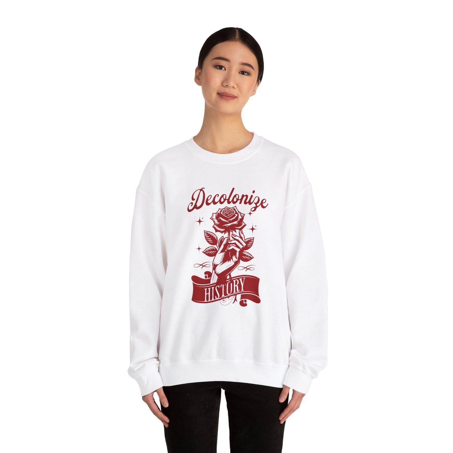 Decolonize History Sweatshirt - Unisex Heavy Blend Crewneck