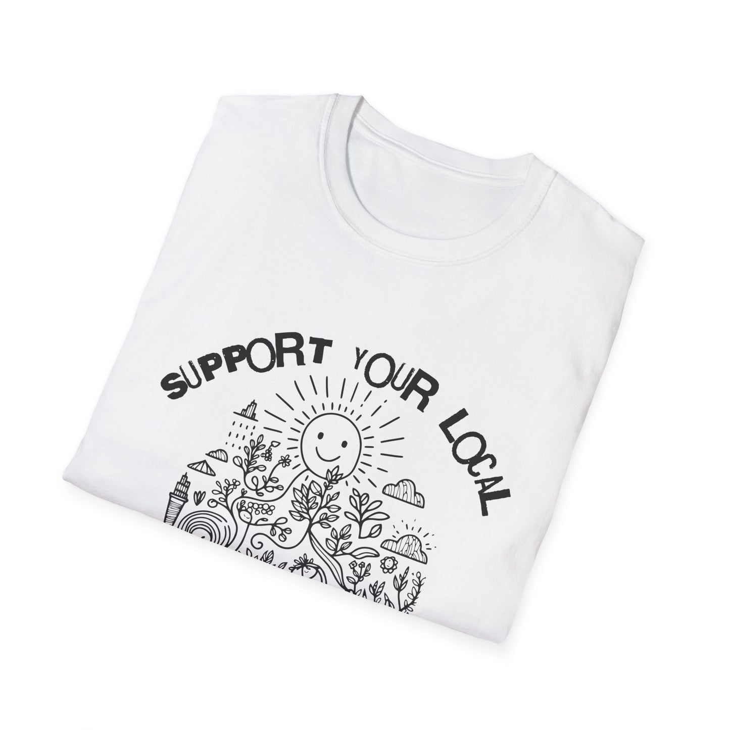 Support Your Local Regenerative Farmer Unisex Softstyle T-Shirt