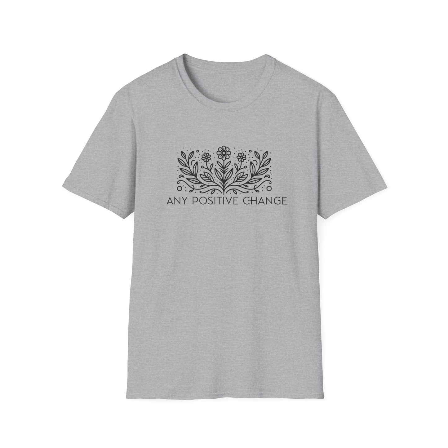 Inspirational Unisex Softstyle T-Shirt - 'Any Positive Change'