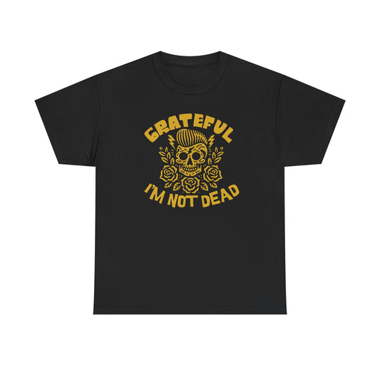 Grateful I'm Not Dead Sober Unisex Heavy Cotton Tee